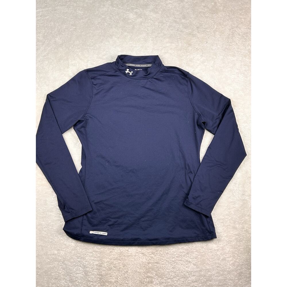 Under Armour Coldgear Compression Shirt Womens 2XL Mock Neck Base Layer Athletic